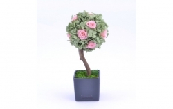 Stromeček Hortenzie 2 mint, pink princess:stabilizovaná květina