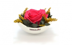 Aranže stabilizovaná růže Tera dark pink